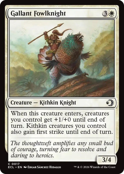 Gallant Fowlknight - Lorwyn Eclipsed (Common) [ECL-17]