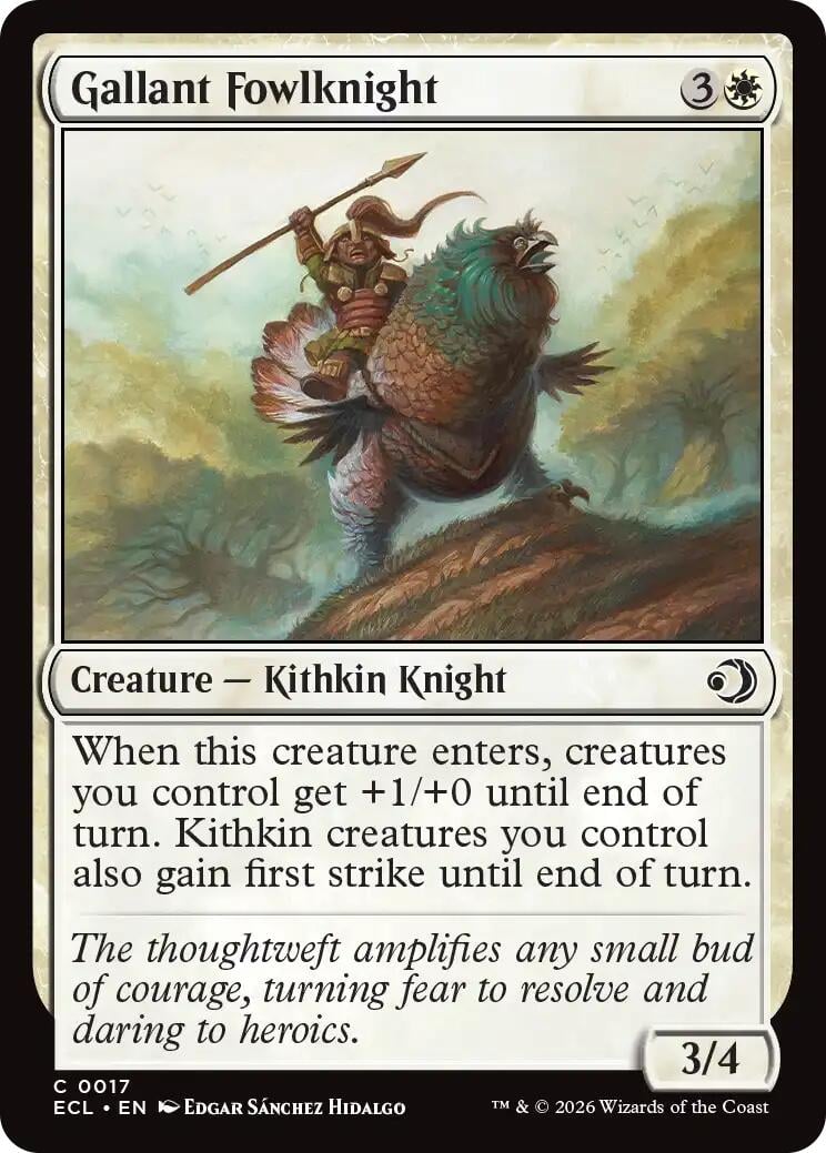 Gallant Fowlknight - Lorwyn Eclipsed (Common) [ECL-17]