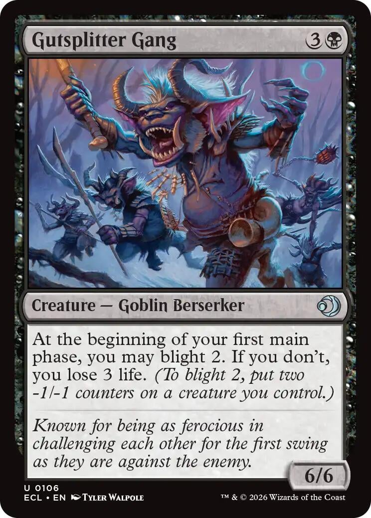 Gutsplitter Gang - Lorwyn Eclipsed (Uncommon) [ECL-106]
