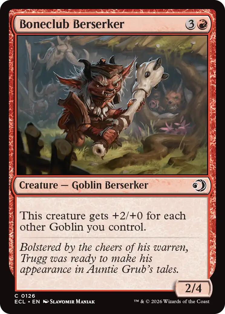Boneclub Berserker - Lorwyn Eclipsed (Common) [ECL-126]