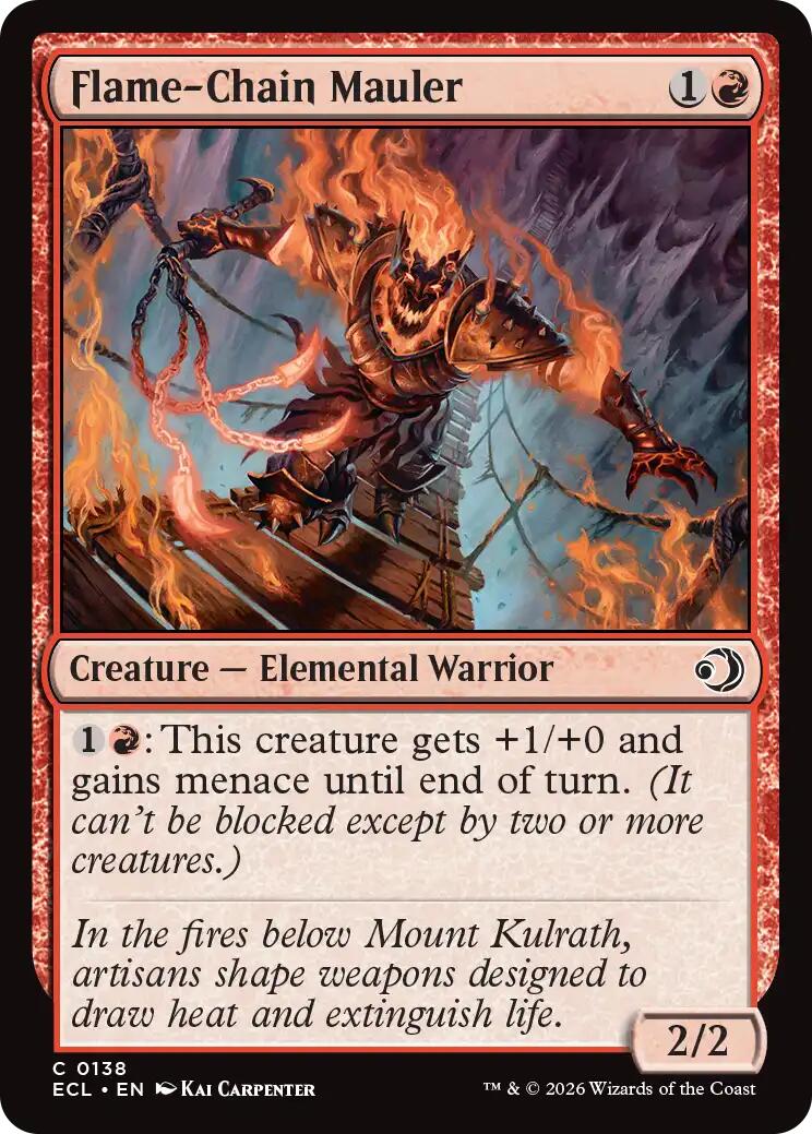 Flame-Chain Mauler - Lorwyn Eclipsed (Common) [ECL-138]