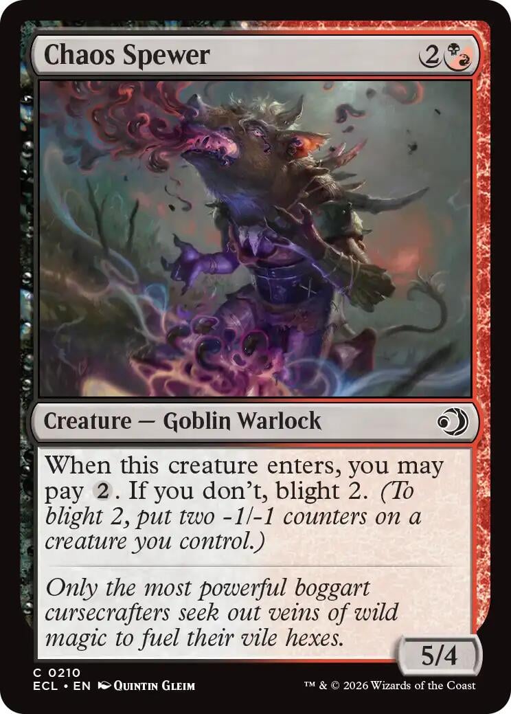 Chaos Spewer - Lorwyn Eclipsed (Common) [ECL-210]