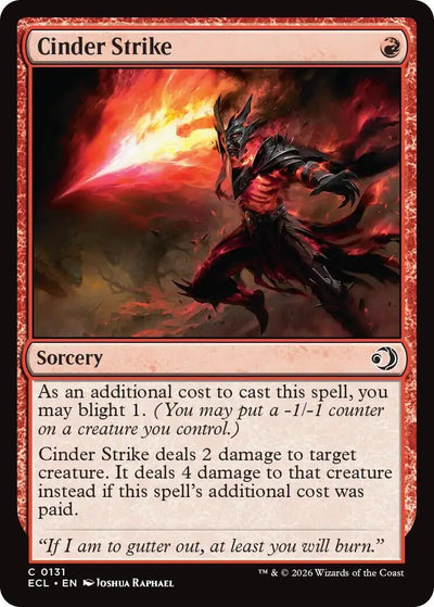 Cinder Strike - Lorwyn Eclipsed (Common) [ECL-131]