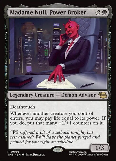 Madame Null, Power Broker - Teenage Mutant Ninja Turtles (Rare) [TMT-66]