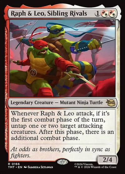 Raph & Leo, Sibling Rivals - Teenage Mutant Ninja Turtles (Rare) [TMT-166]