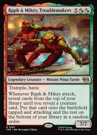 Raph & Mikey, Troublemakers - Teenage Mutant Ninja Turtles (Rare) [TMT-167]