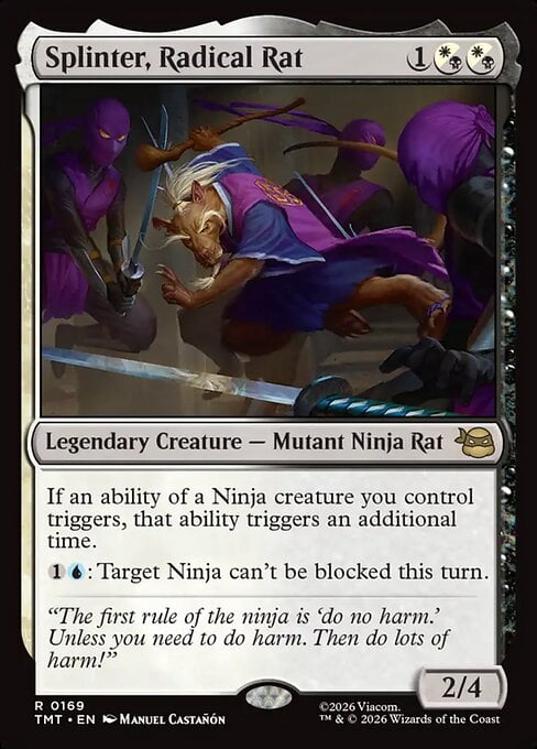 Splinter, Radical Rat - Teenage Mutant Ninja Turtles (Rare) [TMT-169]