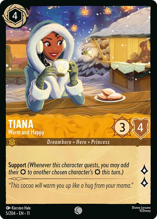 Tiana - Warm and Happy (V.1) - Winterspell (Common) [11WSP-5]