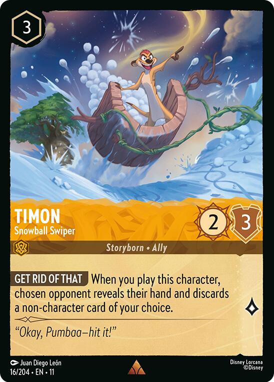 Timon - Snowball Swiper - Winterspell (Rare) [11WSP-16]