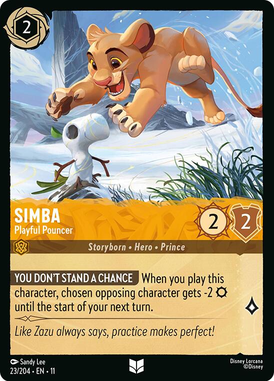 Simba - Playful Pouncer - Winterspell (Uncommon) [11WSP-23]