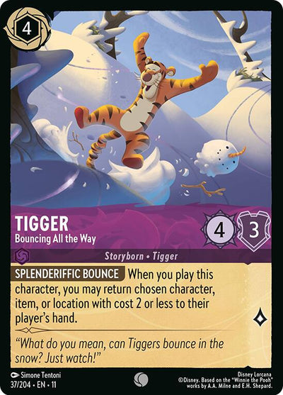Tigger - Bouncing All the Way (V.1) - Winterspell (Common) [11WSP-37]