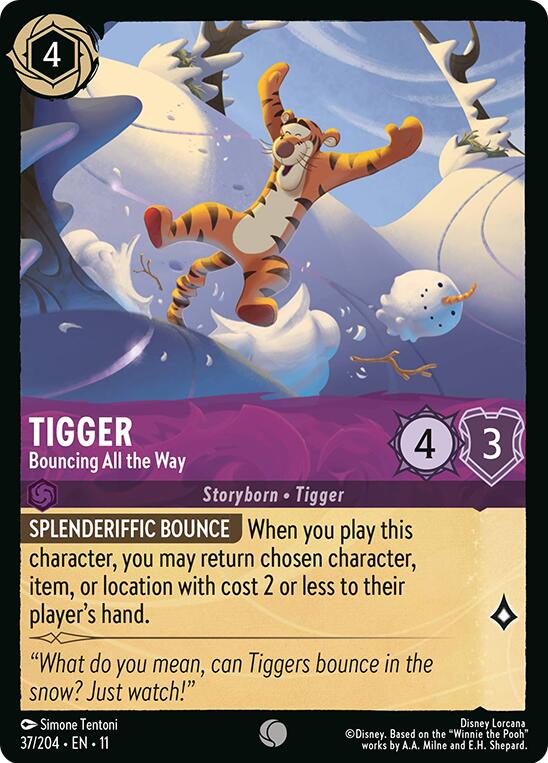 Tigger - Bouncing All the Way (V.1) - Winterspell (Common) [11WSP-37]