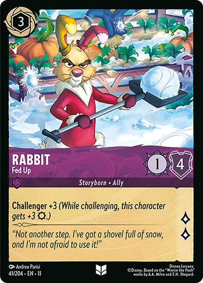 Rabbit - Fed Up - Winterspell (Uncommon) [11WSP-41]