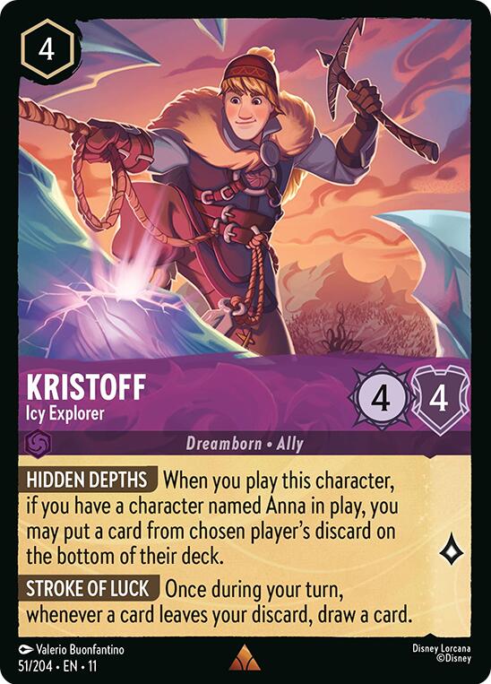 Kristoff - Icy Explorer - Winterspell (Rare) [11WSP-51]