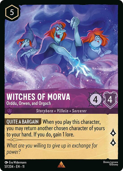 Witches of Morva - Orddu, Orwen, and Orgoch - Winterspell (Rare) [11WSP-57]