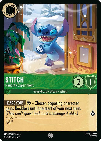 Stitch - Naughty Experiment - Winterspell (Common) [11WSP-70]
