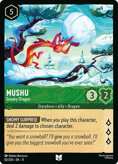 Mushu - Sneaky Dragon (V.1) - Winterspell (Uncommon) [11WSP-82]