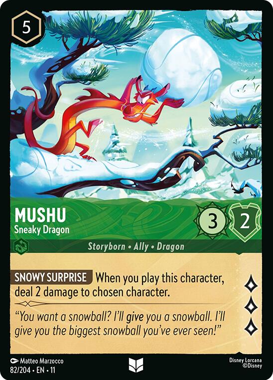 Mushu - Sneaky Dragon (V.1) - Winterspell (Uncommon) [11WSP-82]