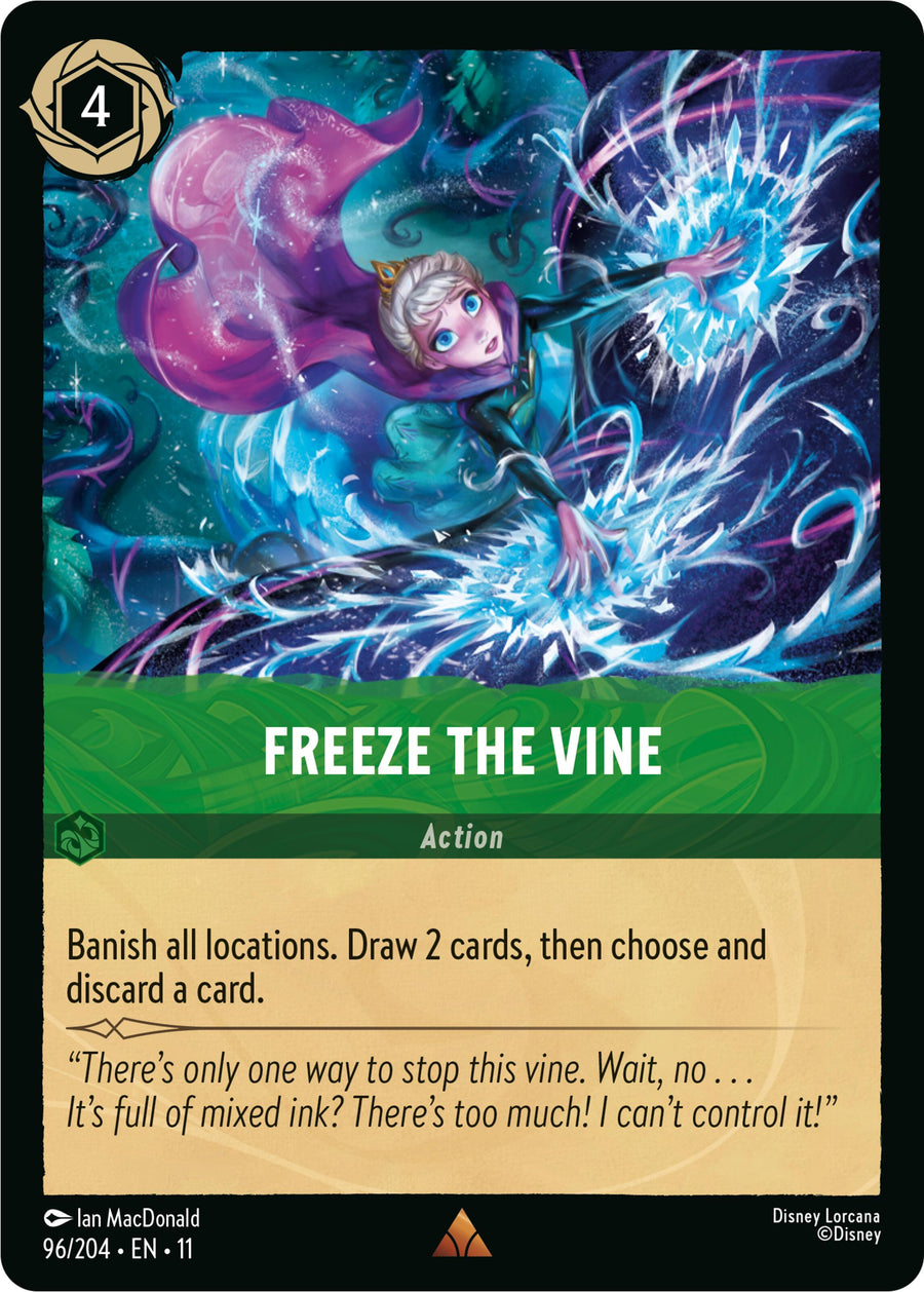 Freeze the Vine (V.1) - Winterspell (Rare) [11WSP-96]