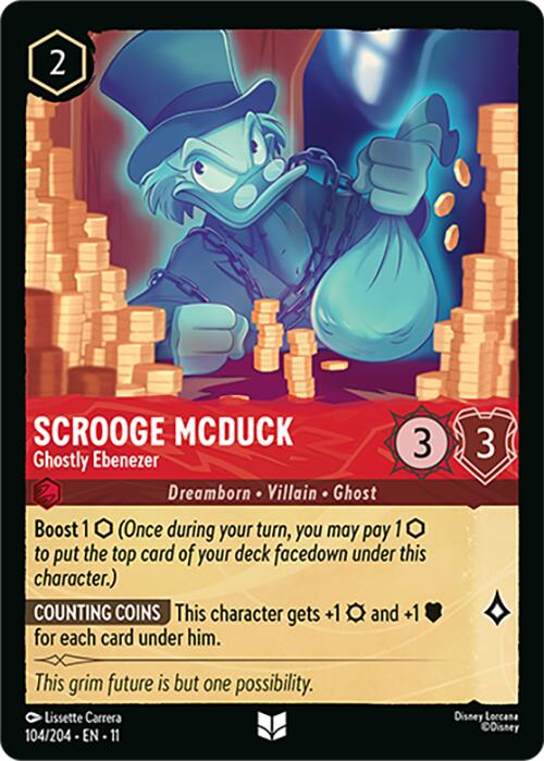 Scrooge McDuck - Ghostly Ebenezer - Winterspell (Uncommon) [11WSP-104]