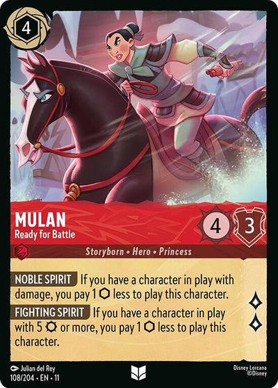 Mulan - Ready for Battle - Winterspell (Uncommon) [11WSP-108]