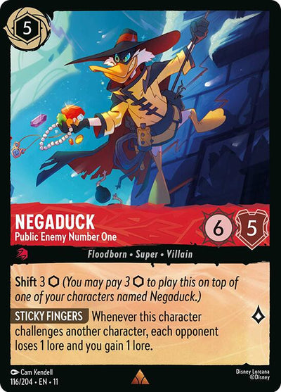 Negaduck - Public Enemy Number One (V.1) - Winterspell (Rare) [11WSP-116]