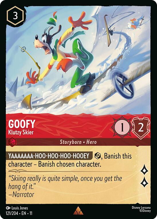 Goofy - Klutzy Skier (V.1) - Winterspell (Common) [11WSP-121]