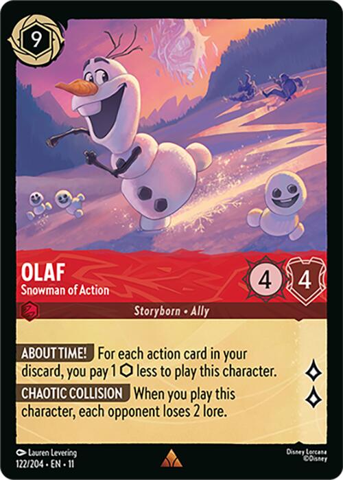 Olaf - Snowman of Action - Winterspell (Rare) [11WSP-122]