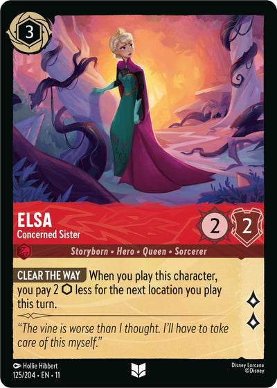 Elsa - Concerned Sister (V.1) - Winterspell (Uncommon) [11WSP-125]