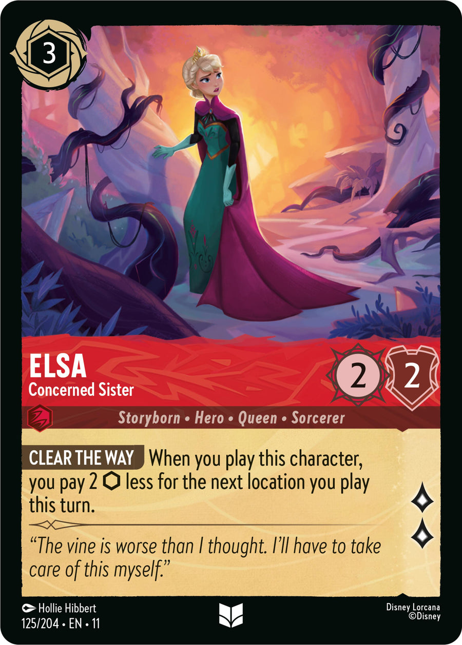 Elsa - Concerned Sister (V.1) - Winterspell (Uncommon) [11WSP-125]
