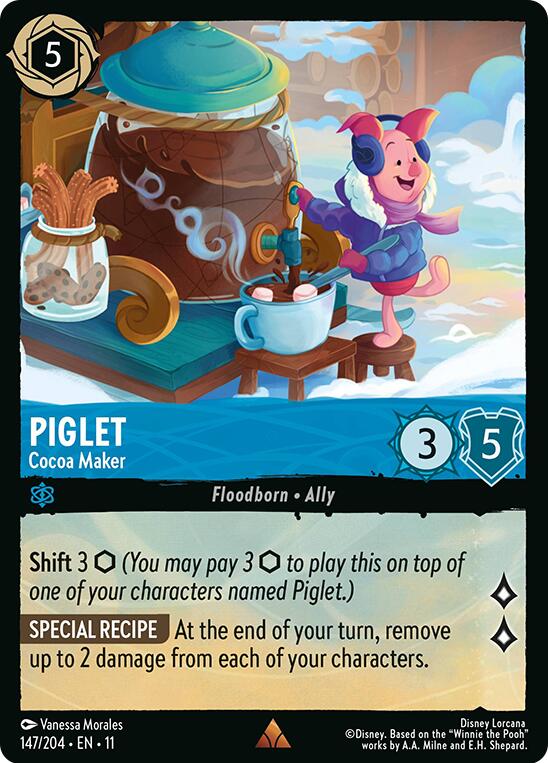 Piglet - Cocoa Maker - Winterspell (Rare) [11WSP-147]