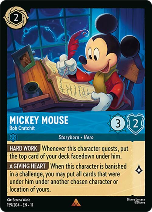 Mickey Mouse - Bob Cratchit (V.1) - Winterspell (Rare) [11WSP-159]