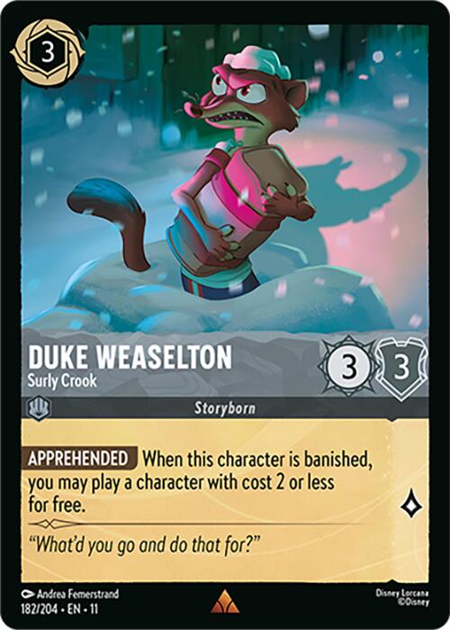 Duke Weaselton - Surly Crook - Winterspell (Rare) [11WSP-182]