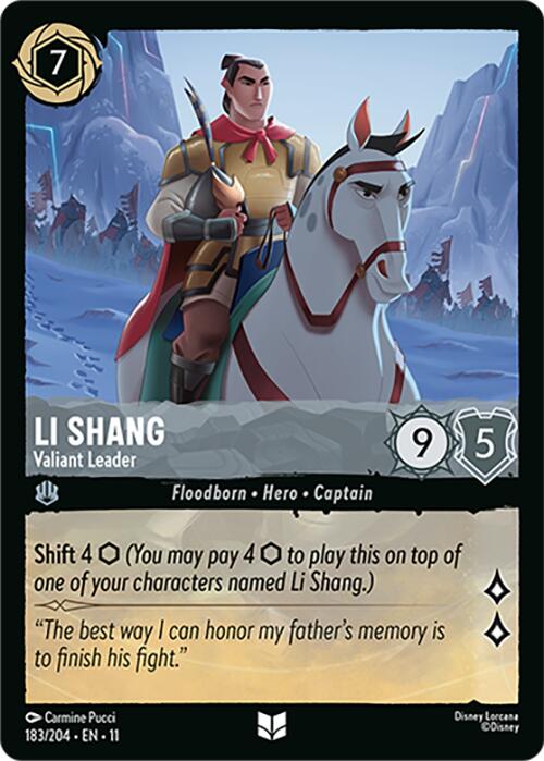 Li Shang - Valiant Leader - Winterspell (Uncommon) [11WSP-183]