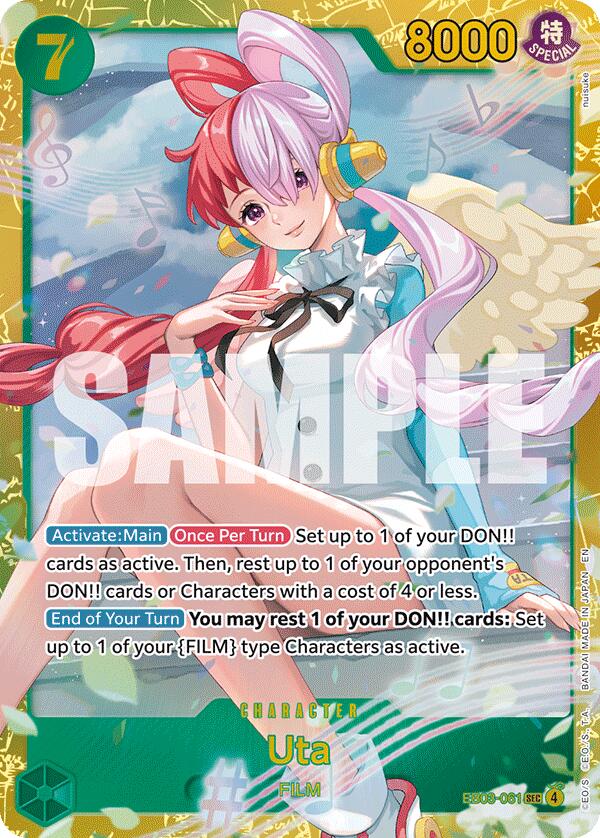 Uta (EB03-061) (V.1) - Heroines Edition (Secret Rare) [EB03-061]