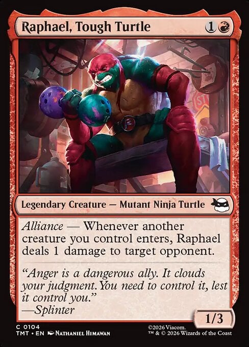 Raphael, Tough Turtle - Teenage Mutant Ninja Turtles (Common) [TMT-104]