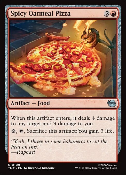 Spicy Oatmeal Pizza - Teenage Mutant Ninja Turtles (Uncommon) [TMT-109]
