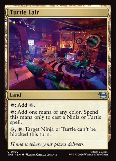 Turtle Lair - Teenage Mutant Ninja Turtles (Uncommon) [TMT-190]