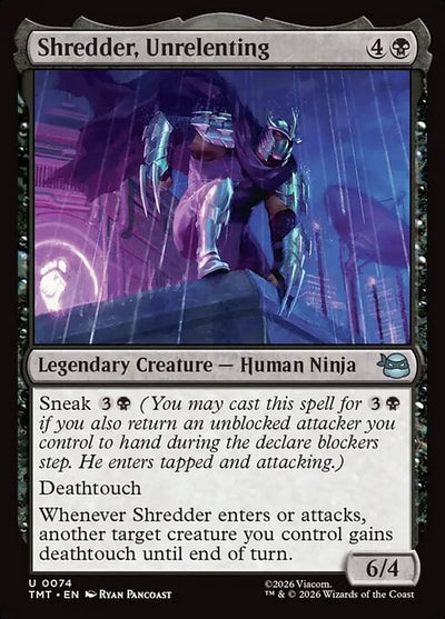 Shredder, Unrelenting - Teenage Mutant Ninja Turtles (Uncommon) [TMT-74]