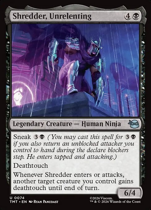 Shredder, Unrelenting - Teenage Mutant Ninja Turtles (Uncommon) [TMT-74]