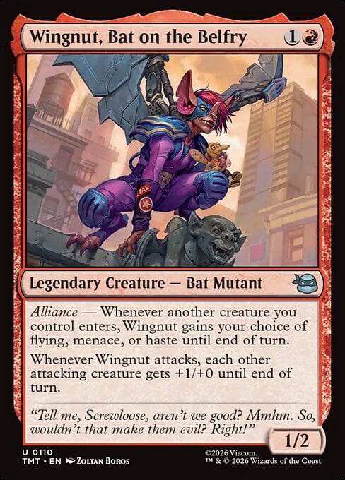 Wingnut, Bat on the Belfry - Teenage Mutant Ninja Turtles (Uncommon) [TMT-110]