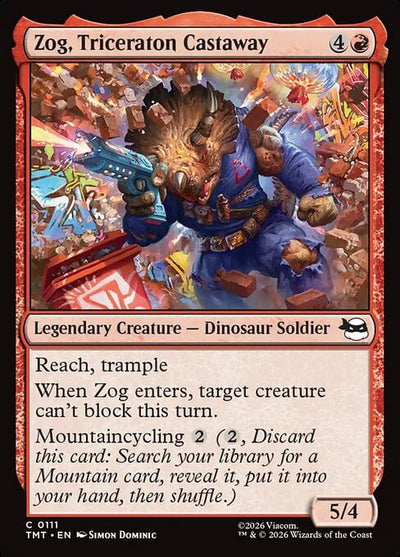 Zog, Triceraton Castaway - Teenage Mutant Ninja Turtles (Common) [TMT-111]