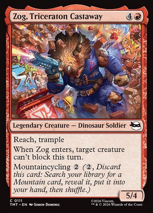Zog, Triceraton Castaway - Teenage Mutant Ninja Turtles (Common) [TMT-111]