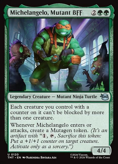 Michelangelo, Mutant BFF - Teenage Mutant Ninja Turtles (Uncommon) [TMT-120]