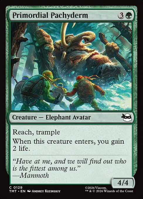 Primordial Pachyderm - Teenage Mutant Ninja Turtles (Common) [TMT-129]