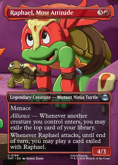 Raphael, Most Attitude - Teenage Mutant Ninja Turtles: Extras (Uncommon) [XTMT-199]