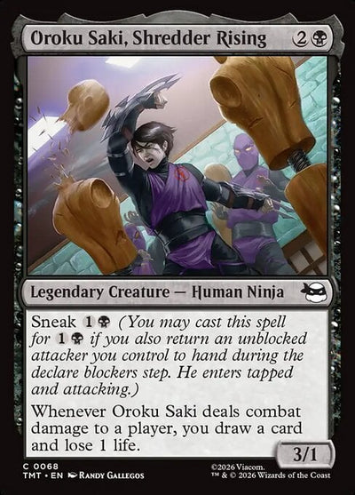 Oroku Saki, Shredder Rising - Teenage Mutant Ninja Turtles (Common) [TMT-68]