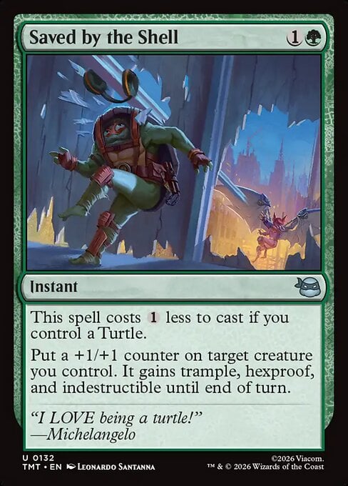 Saved by the Shell - Teenage Mutant Ninja Turtles (Uncommon) [TMT-132]