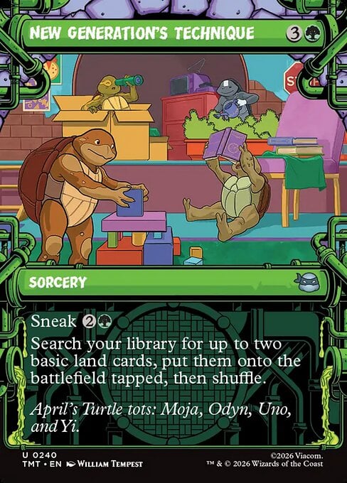 New Generation's Technique - Teenage Mutant Ninja Turtles: Extras (Uncommon) [XTMT-240]