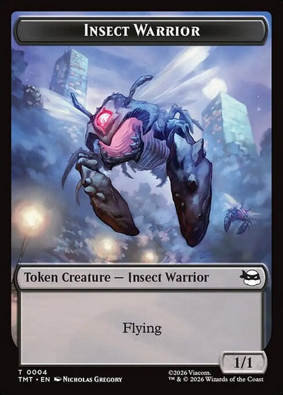 Insect Warrior Token (B 1/1) // Food Token - Teenage Mutant Ninja Turtles: Tokens (Token) [TTMT-T 4/8]
